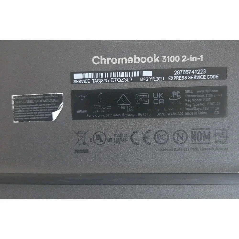Dell chromebook 3100